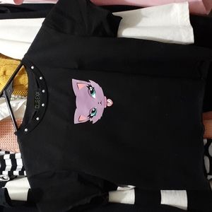 kitty crop top y2k bratz style